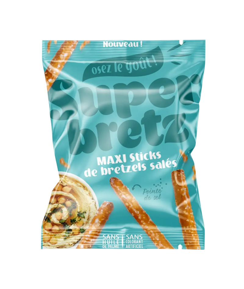 Maxi Stick Bretzels Sales Super Family - Snack aperitif classique 100g