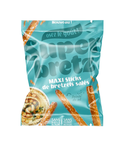Maxi Stick Bretzels Sales Super Family - Snack aperitif classique 100g