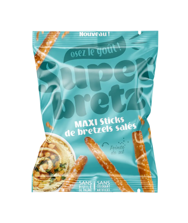 Maxi Stick Bretzels Sales Super Family - Snack aperitif classique 100g