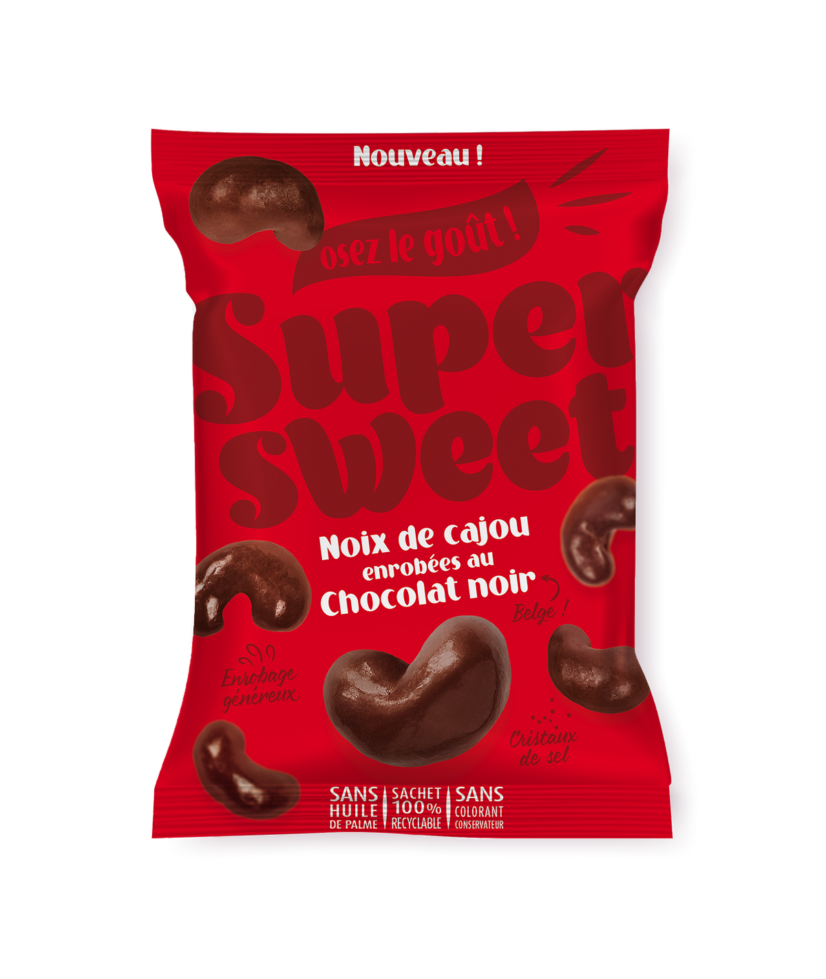 Cluster Chocolat Noir Super Family - Clusters croustillants chocolat noir intense 100g