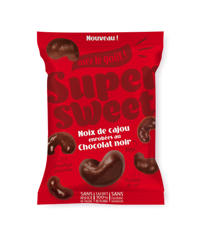 Cluster Chocolat Noir Super Family - Clusters croustillants chocolat noir intense 100g