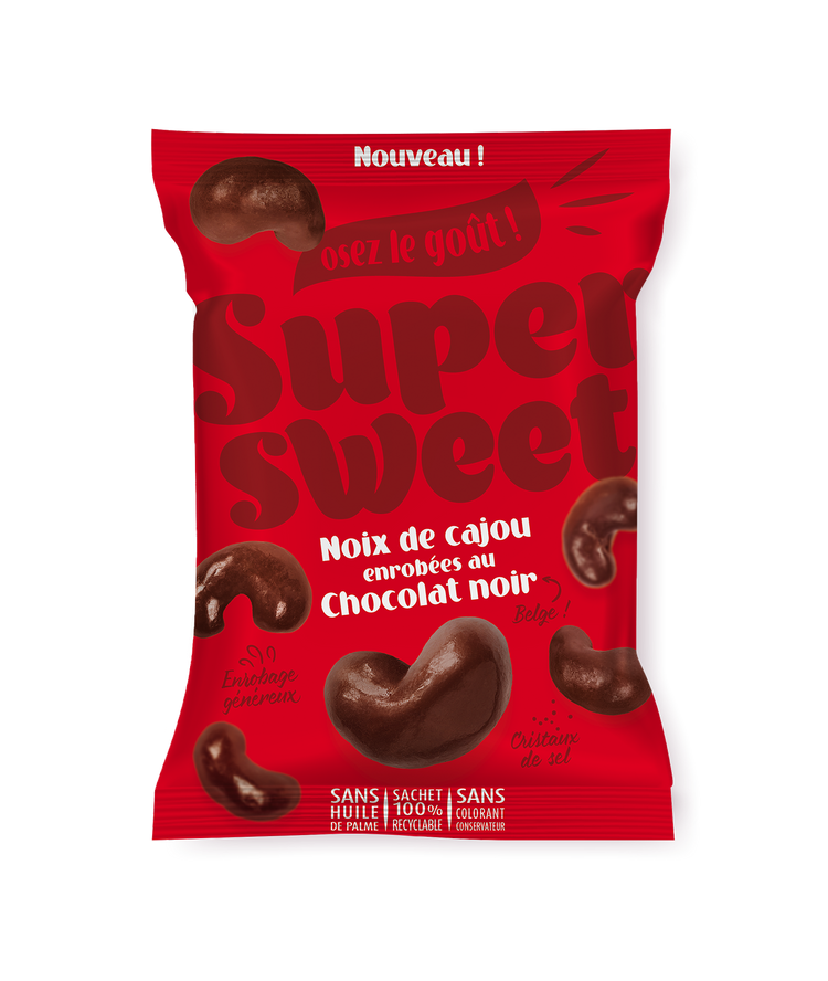 Cluster Chocolat Noir Super Family - Clusters croustillants chocolat noir intense 100g